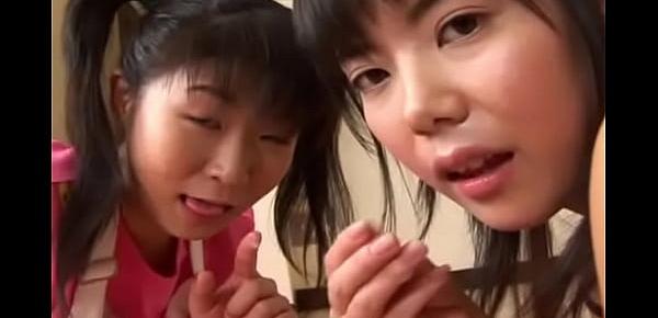  Japanese teen double blowjob Uncensored